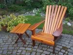 Adirondack Chair with rectangular end table