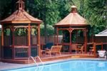 Poolside gazebos and furniture collection