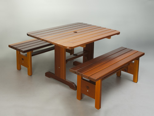 Table and Benches